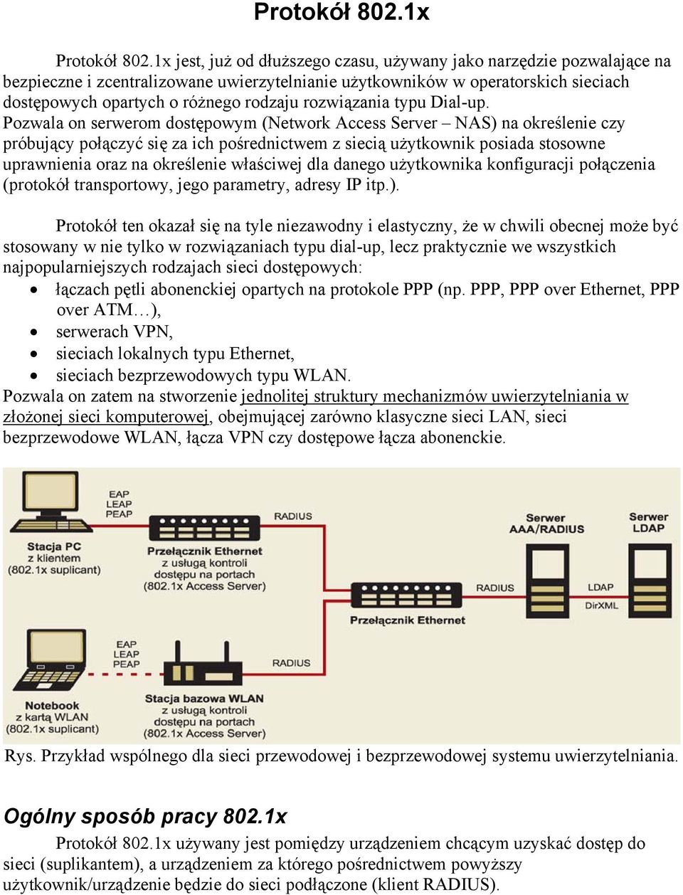 rozwiązania typu Dial-up.