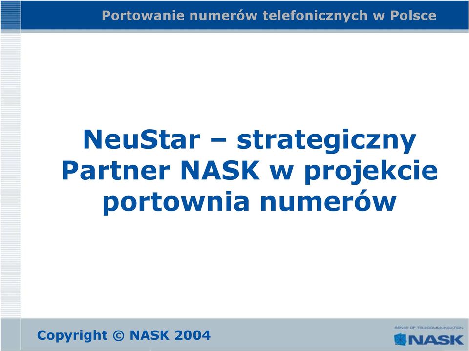 Partner NASK w