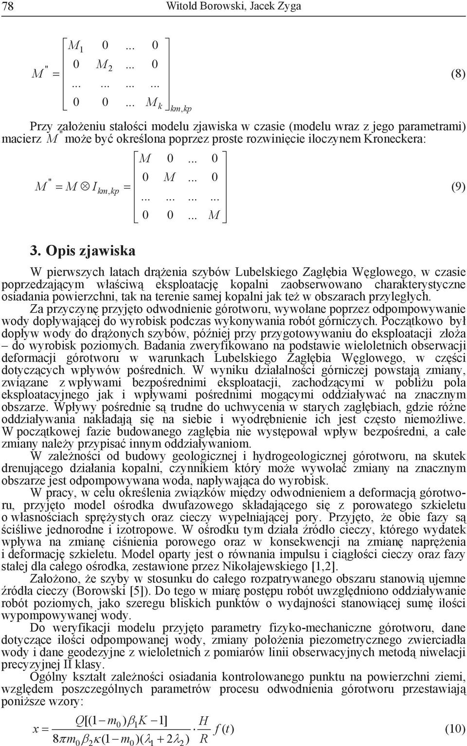 .. 0............ 0 0... M km, kp M M I 3.
