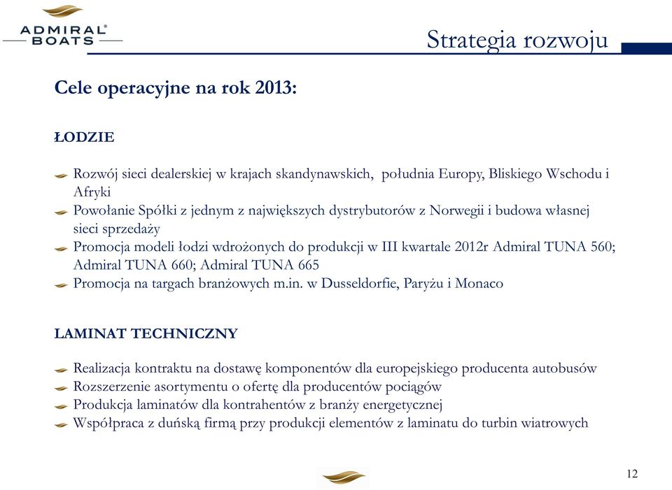 TUNA 665 Promocja na targach branżowych m.in.