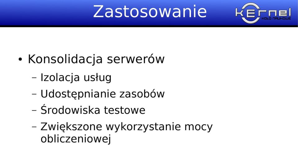 Udostępnianie zasobów Środowiska