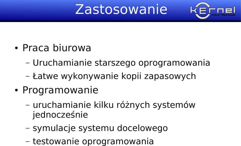 Programowanie uruchamianie kilku różnych systemów