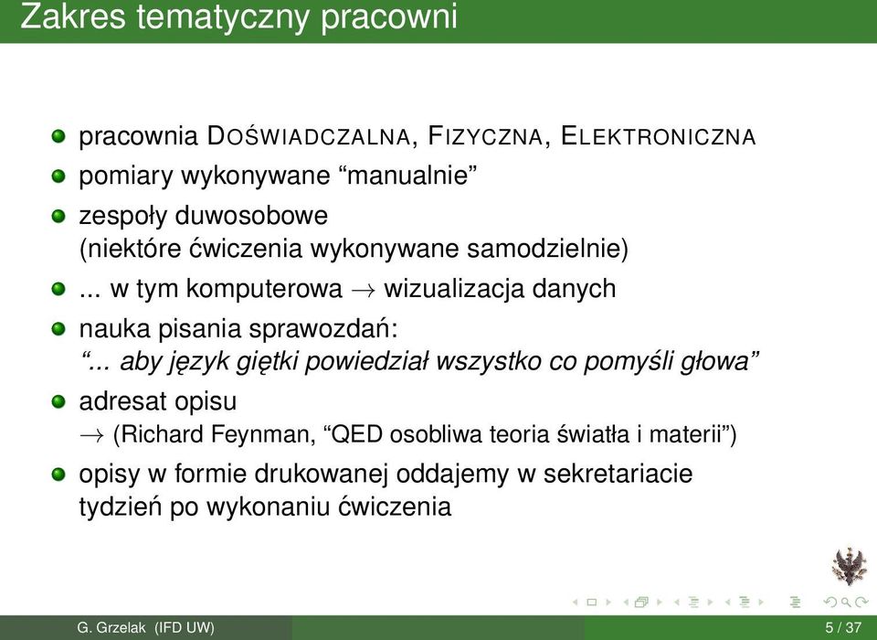 .. w tym komputerowa wizualizacja danych nauka pisania sprawozdań:.