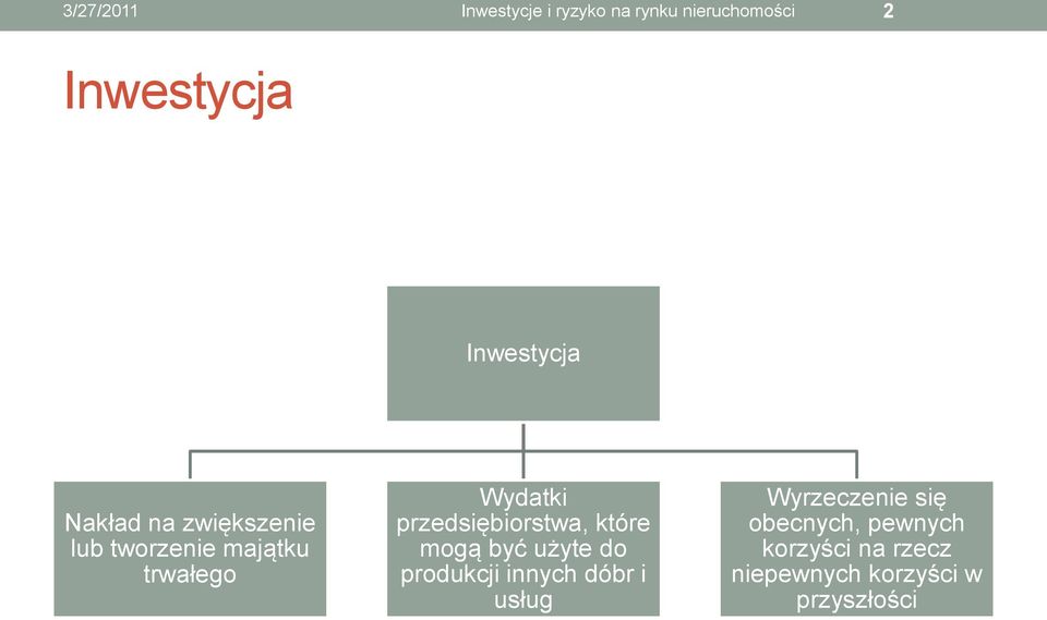 przedsiębiorstwa, które mogą być użyte do produkcji innych dóbr i usług