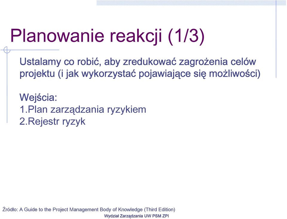 wykorzystać pojawiające się możliwo liwości)