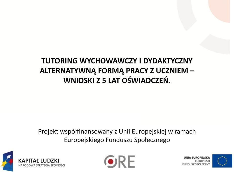 LAT OŚWIADCZEO.