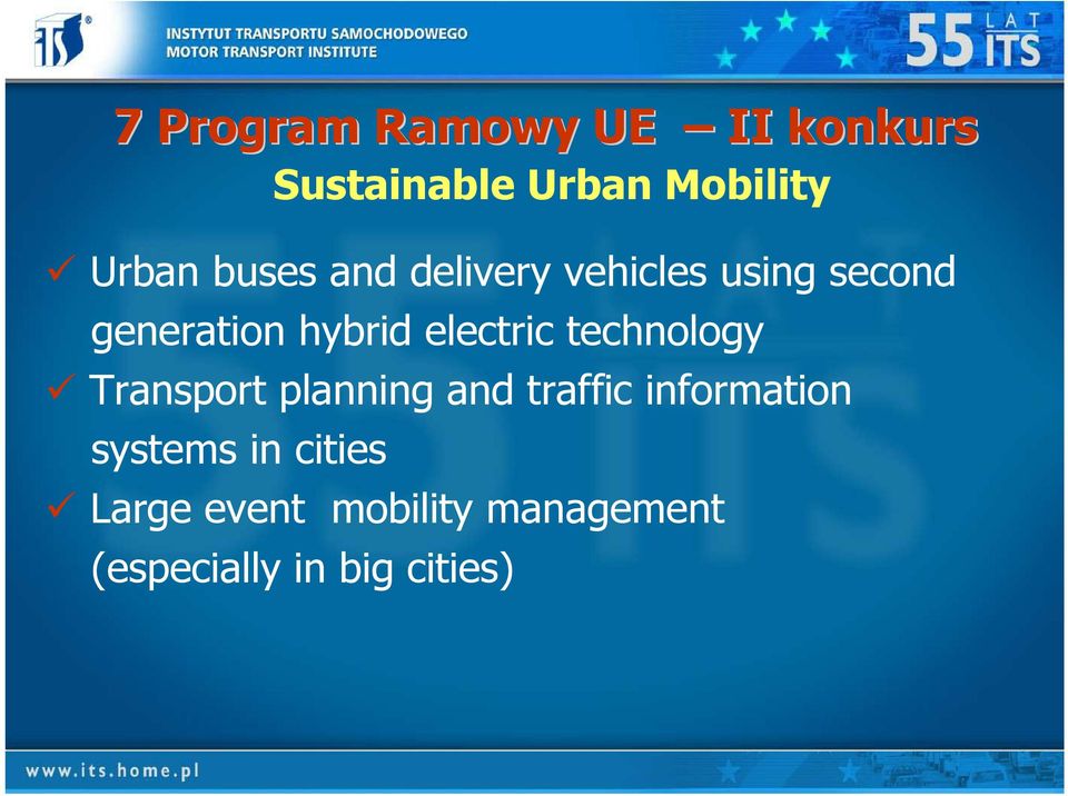 electric technology Transport planning and traffic information