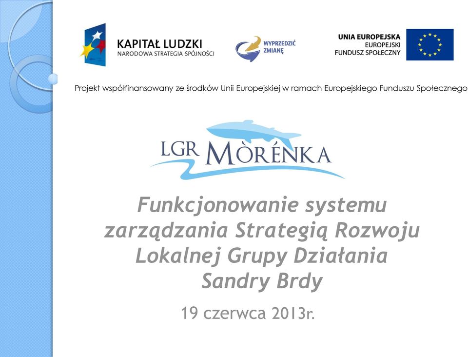 Społecznego Funkcjonowanie systemu zarządzania