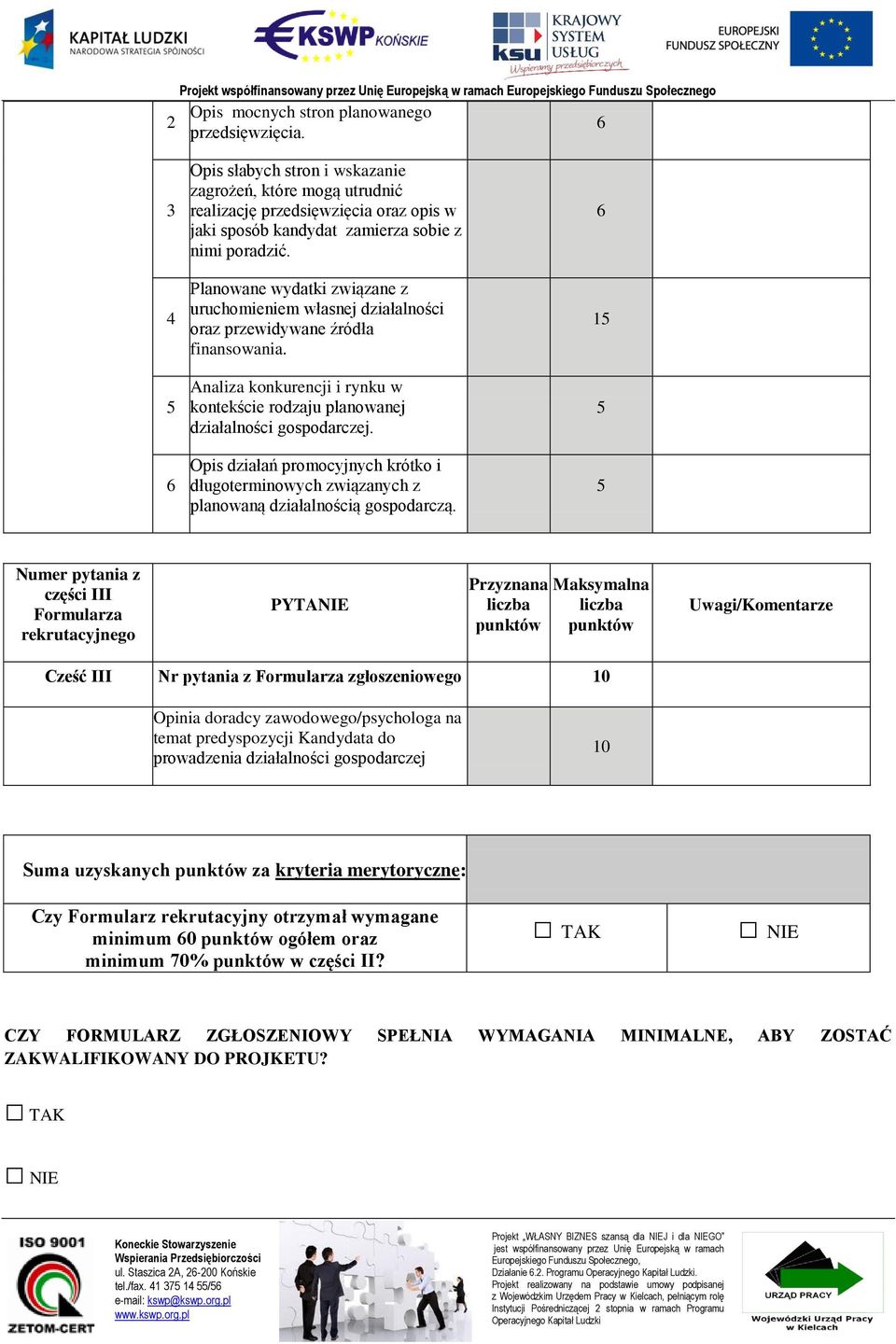 Planowane wydatki związane z uruchomieniem własnej działalności oraz przewidywane źródła finansowania. Analiza konkurencji i rynku w kontekście rodzaju planowanej działalności gospodarczej.