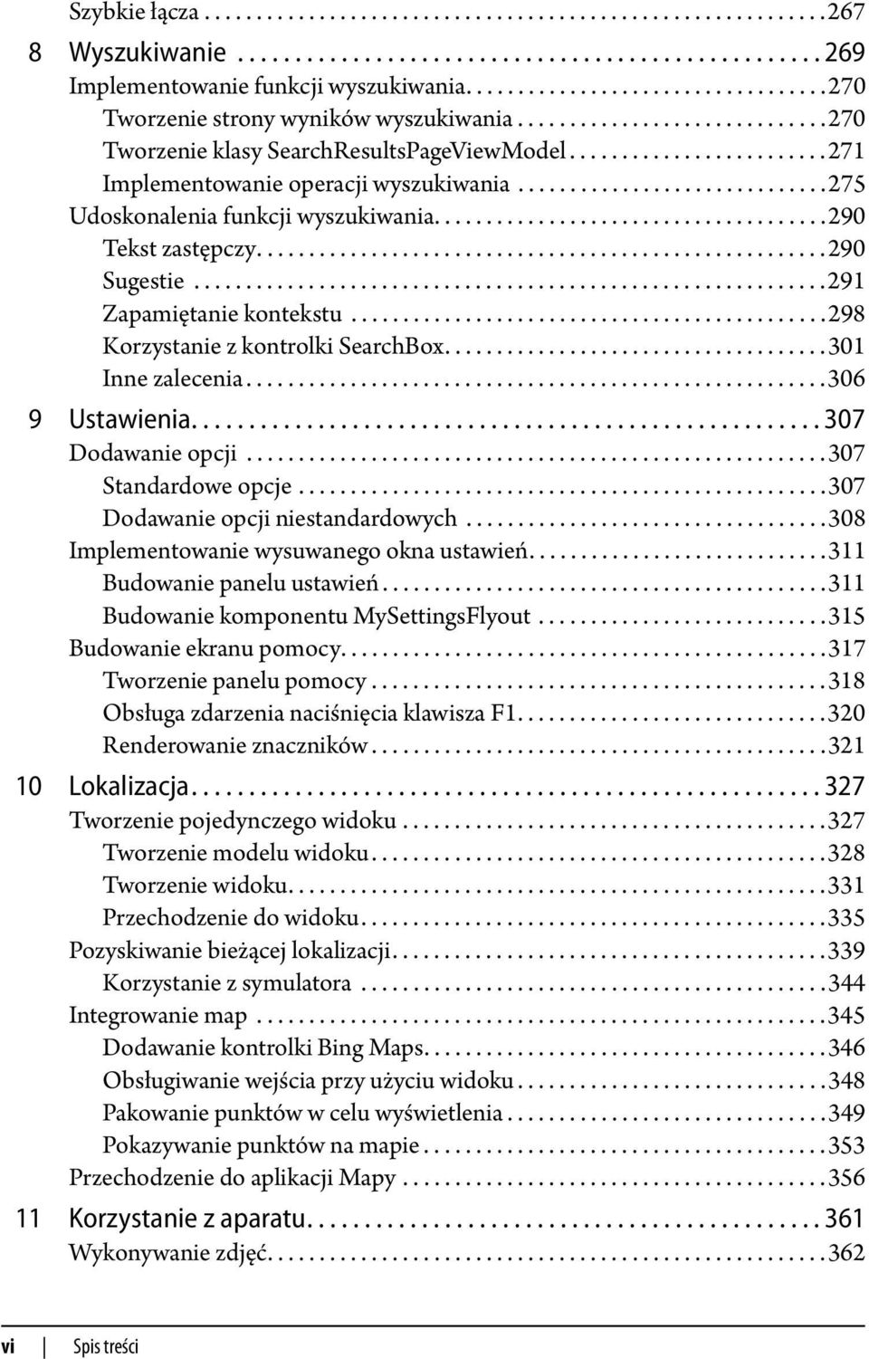 .............................275 Udoskonalenia funkcji wyszukiwania......................................290 Tekst zastępczy.......................................................290 Sugestie.