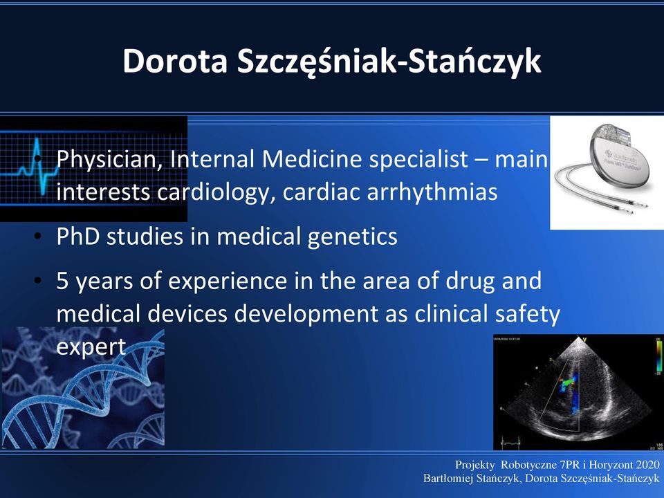 studies in medical genetics 5 years of experience in the area