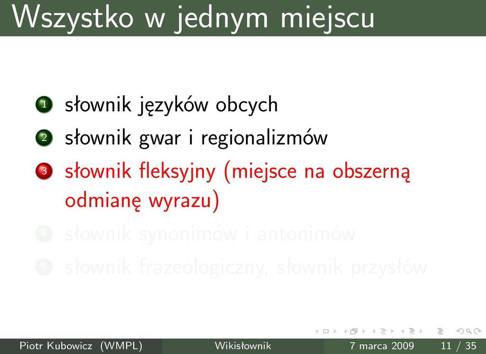 wyrazu) 4 słownik synonimów i antonimów 5 słownik frazeologiczny,