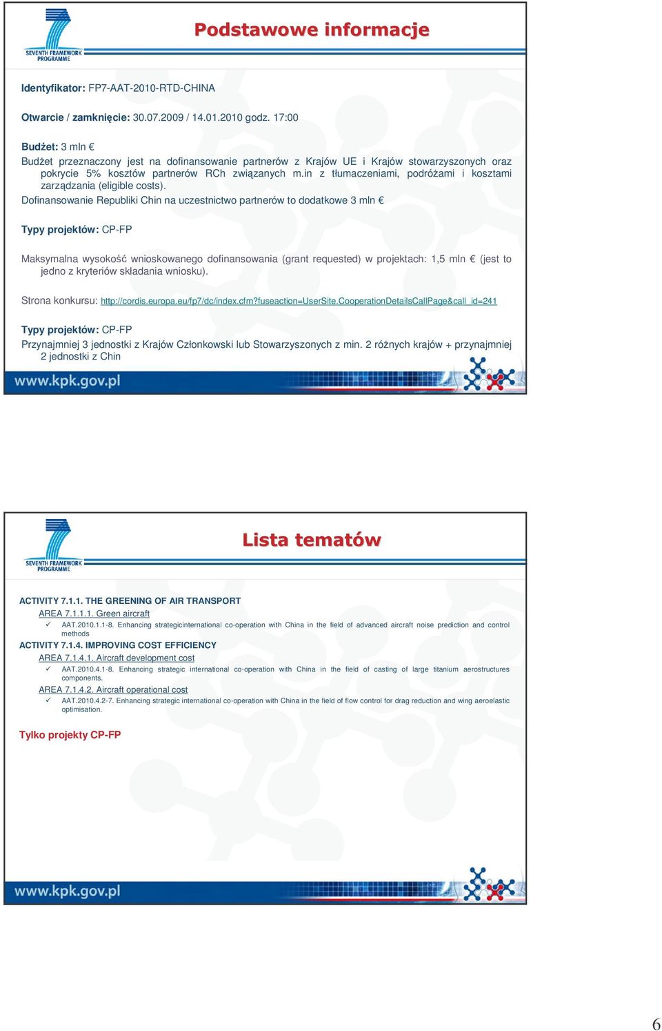 in z tłumaczeniami, podróżami i kosztami zarządzania (eligible costs).