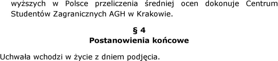 Zagranicznych AGH w Krakowie.