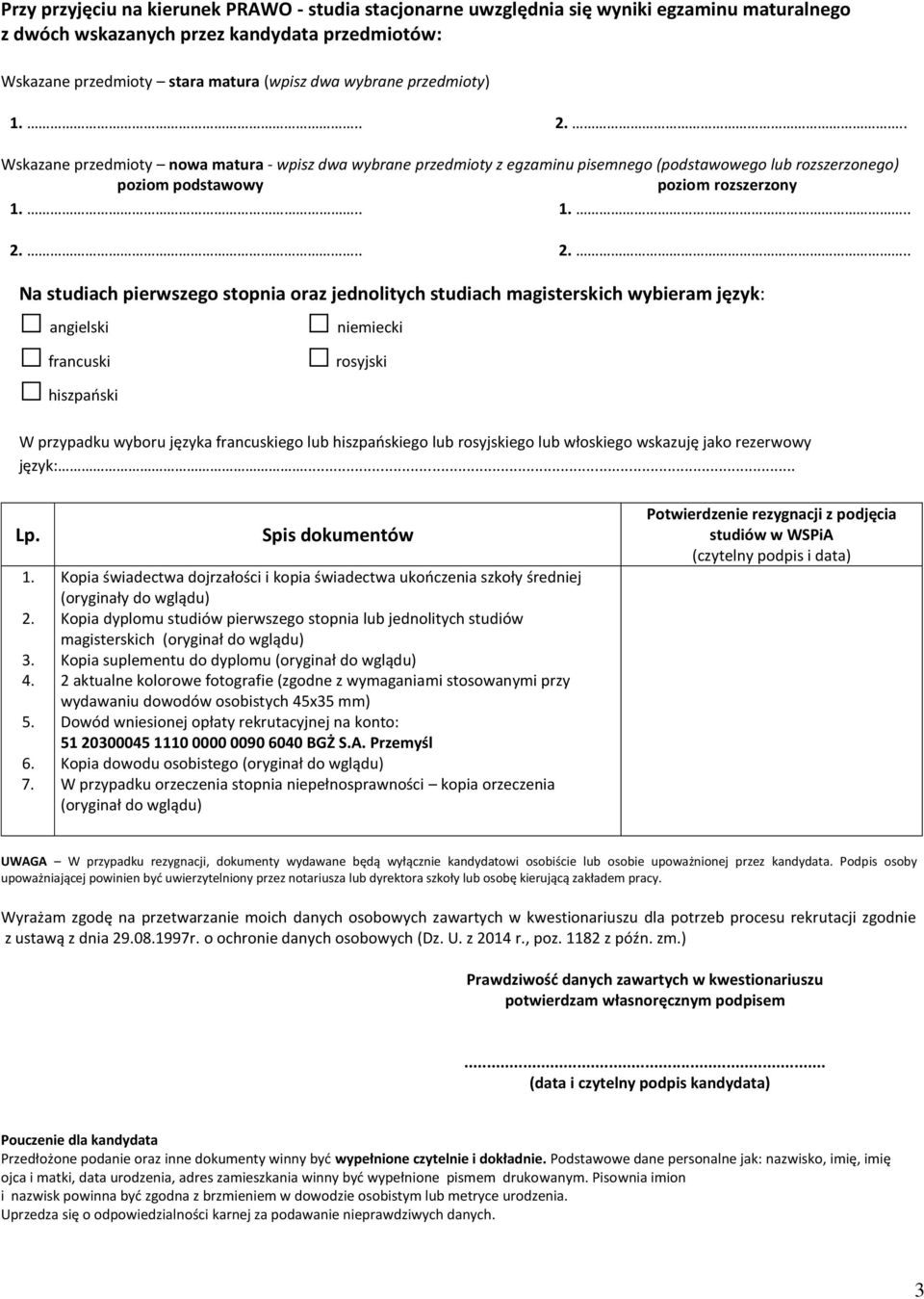 .. Wskazane przedmioty nowa matura - wpisz dwa wybrane przedmioty z egzaminu pisemnego (podstawowego lub rozszerzonego) poziom podstawowy poziom rozszerzony 1... 1... 2.
