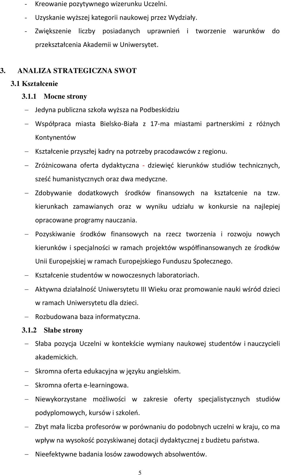 Kształcenie 3.1.