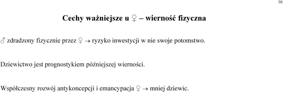 Dziewictwo jest prognostykiem późniejszej wierności.