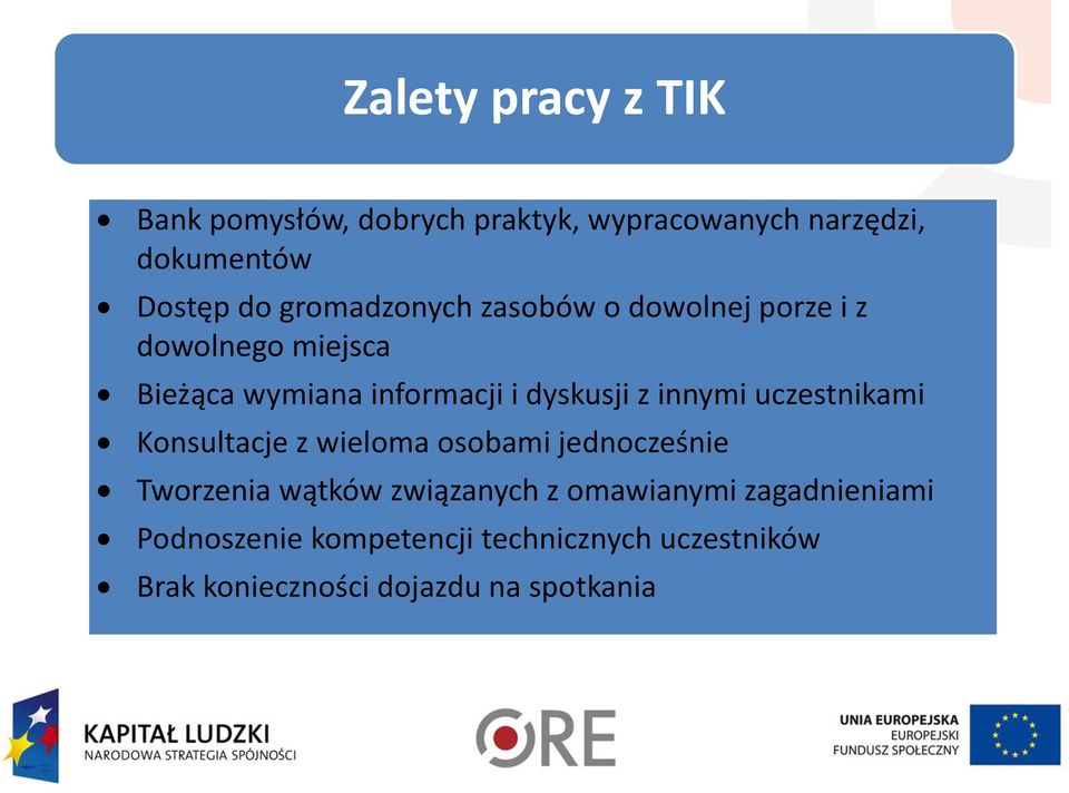 innymi uczestnikami Konsultacje z wieloma osobami jednocześnie Tworzenia wątków związanych z