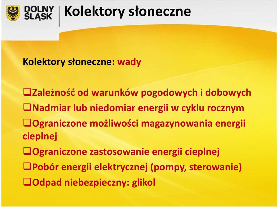 Ograniczone możliwości magazynowania energii cieplnej Ograniczone