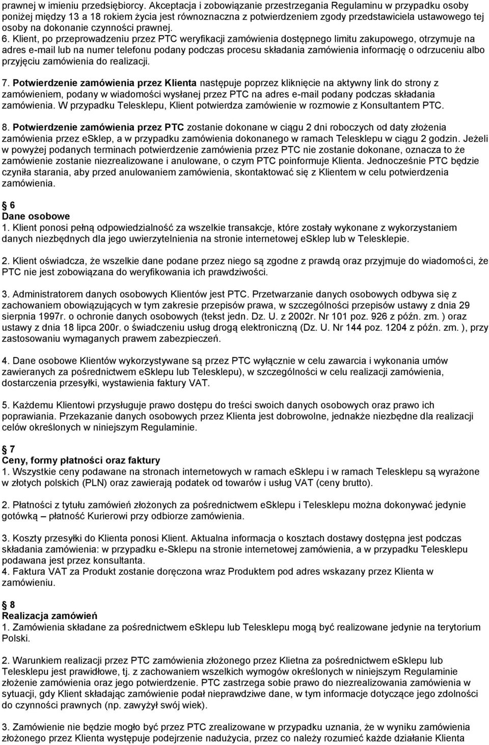 czynności prawnej. 6.