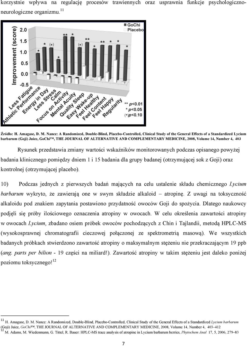 MEDICINE, 2008, Volume 14, Number 4, 403 Rysunek przedstawia zmiany wartości wskaźników monitorowanych podczas opisanego powyżej badania klinicznego pomiędzy dniem 1 i 15 badania dla grupy badanej