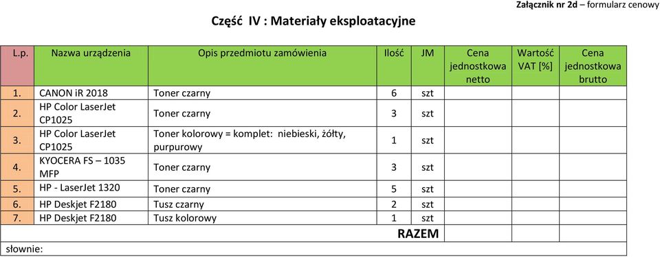 HP Color LaserJet Toner kolorowy = komplet: niebieski, żółty, CP1025 purpurowy 1 szt 4.