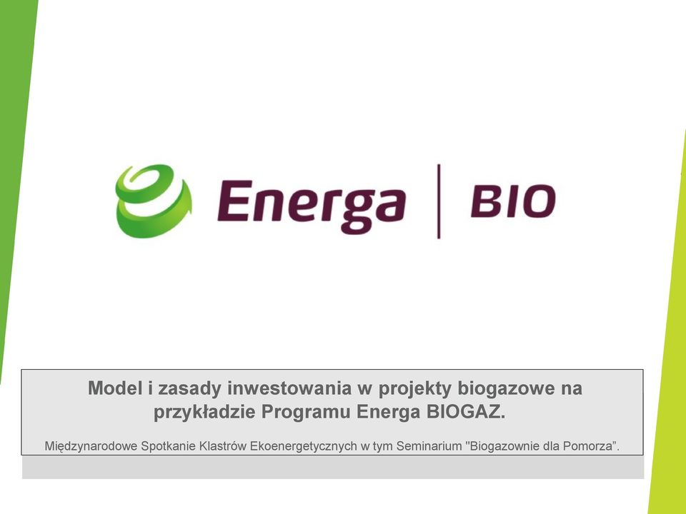 BIOGAZ.