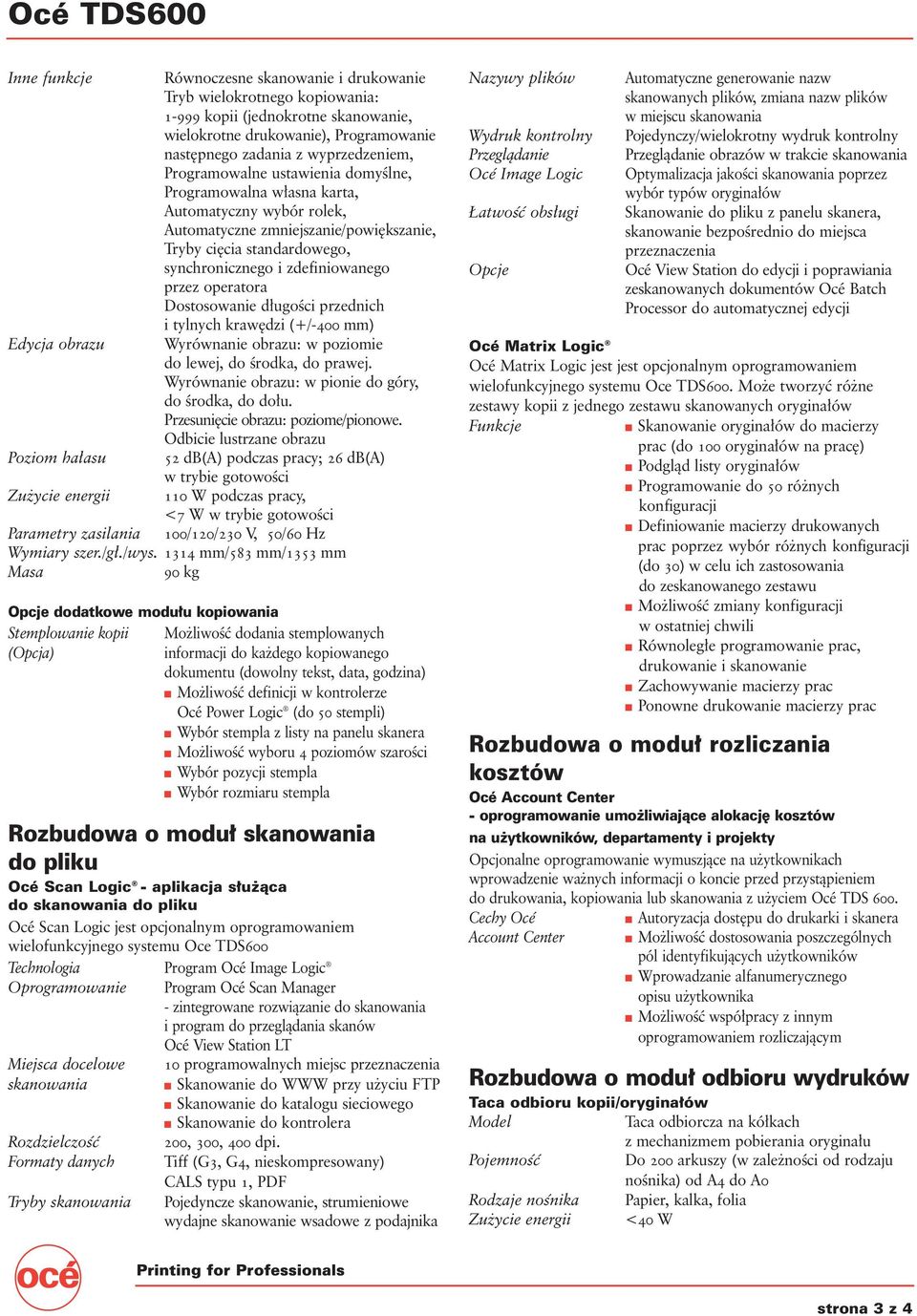 operatora Dostosowanie d ugoêci przednich i tylnych kraw dzi (+/-400 mm) Edycja obrazu Wyrównanie obrazu: w poziomie do lewej, do Êrodka, do prawej.