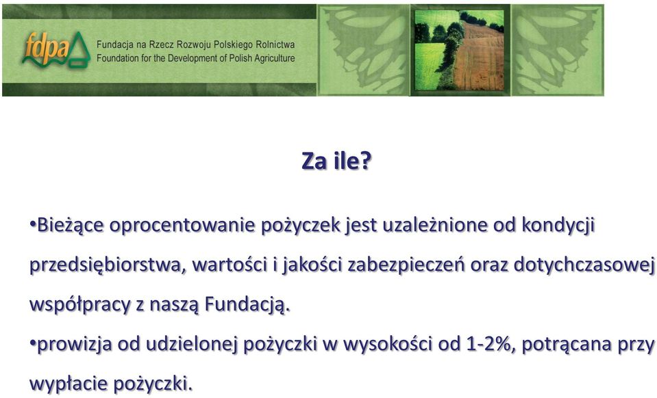 przedsiębiorstwa, wartości i jakości zabezpieczeń oraz