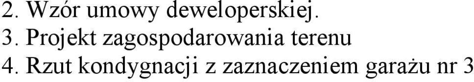 Projekt zagospodarowania