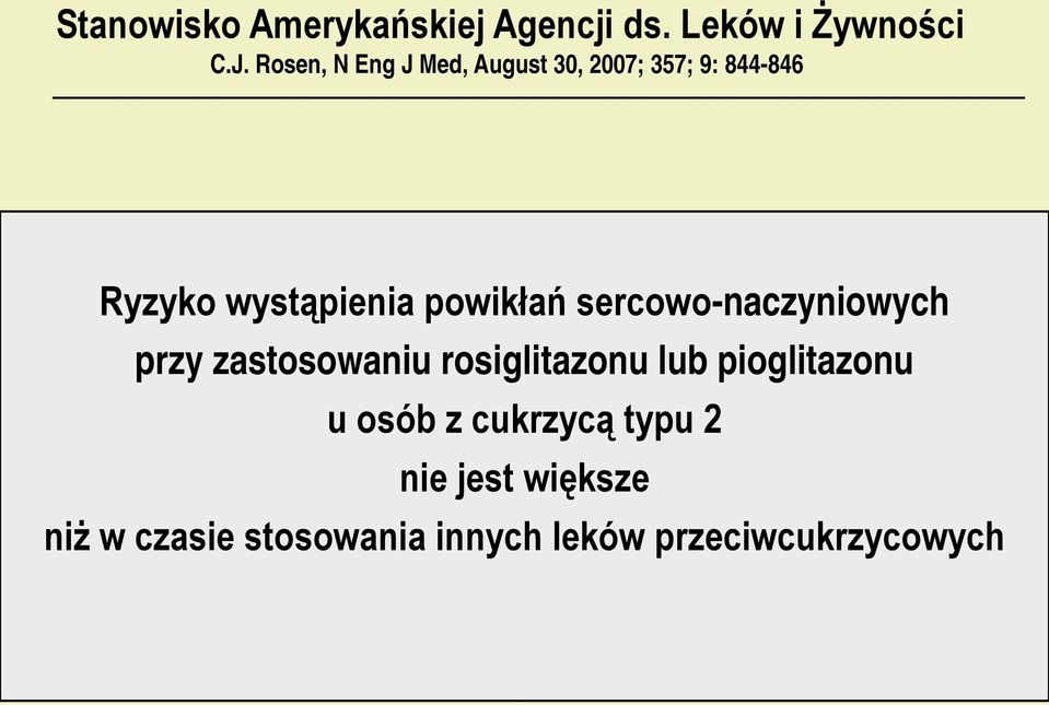 niestabilna dławica piersiowa Ryzyko wystąpienia Liczba Przyp.