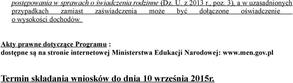 o wysokości dochodów.