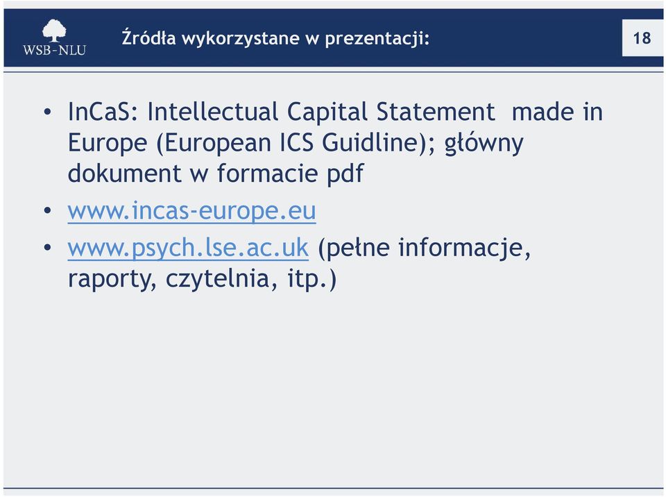 główny dokument w formacie pdf www.incas-europe.eu www.