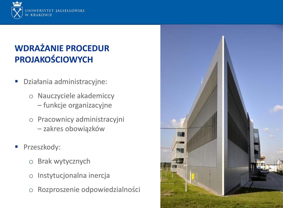 organizacyjne o Pracownicy administracyjni zakres obowiązków