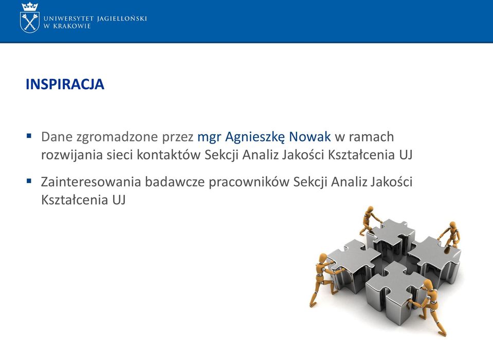 Analiz Jakości Kształcenia UJ Zainteresowania