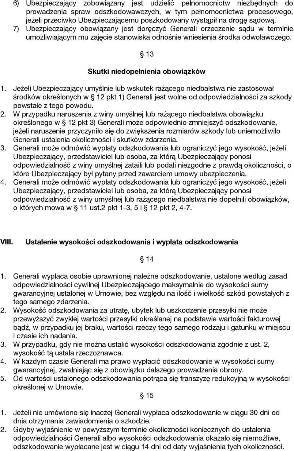 13 Skutki niedopełnienia obowiązków 1.