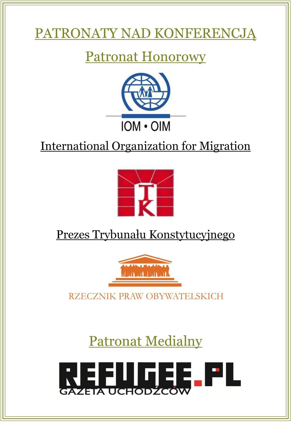 Organization for Migration Prezes