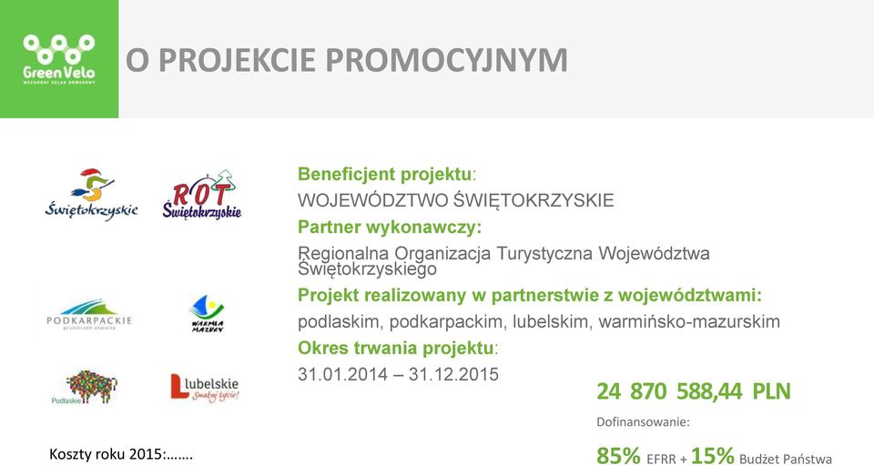 z województwami: podlaskim, podkarpackim, lubelskim, warmińsko-mazurskim Okres trwania projektu: