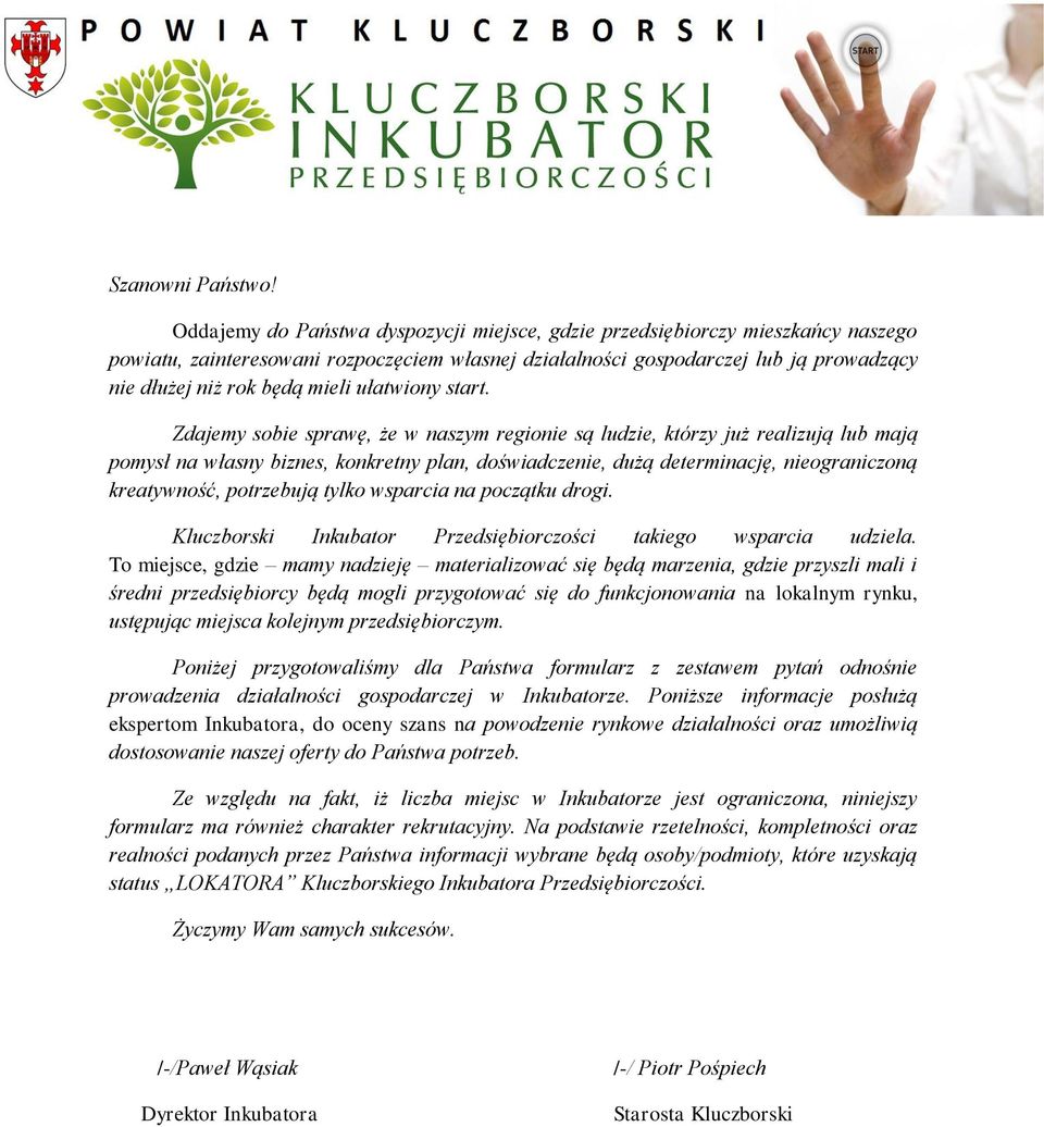 ułatwiony start.