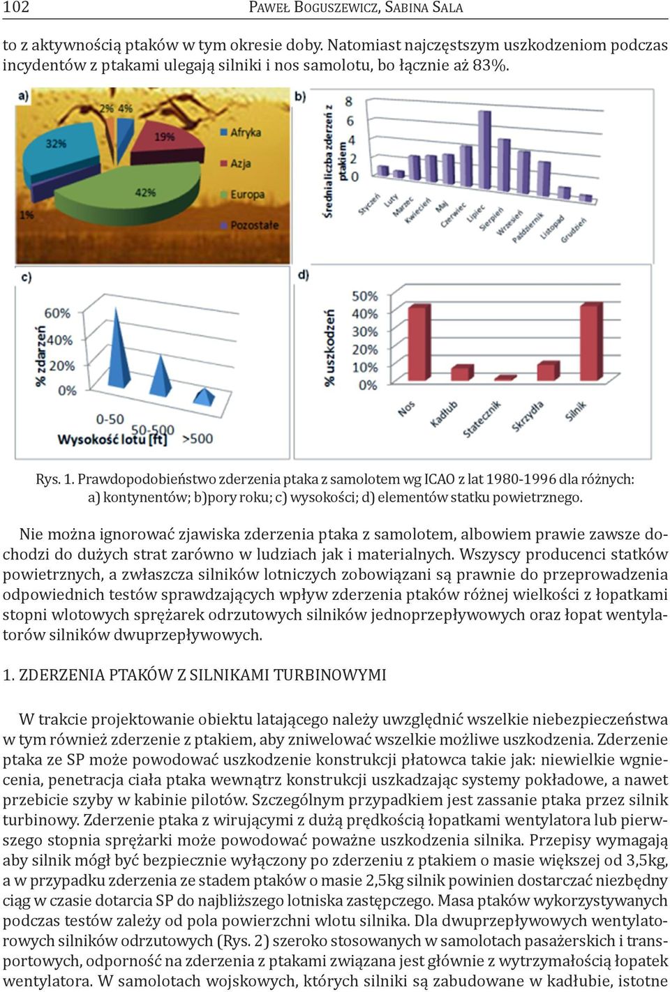 Nie można ignorować zjawiska zderzenia ptaka z samolotem, albowiem prawie zawsze dochodzi do dużych strat zarówno w ludziach jak i materialnych.
