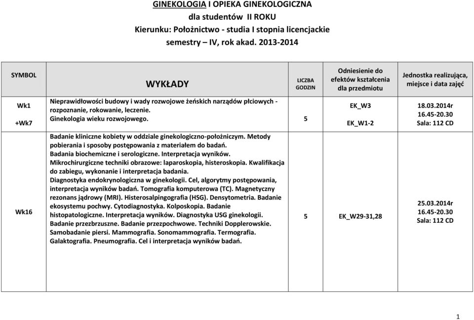 5 Badanie kliniczne kobiety w oddziale ginekologiczno-położniczym. Metody pobierania i sposoby postępowania z materiałem do badań. Badania biochemiczne i serologiczne. Interpretacja wyników.