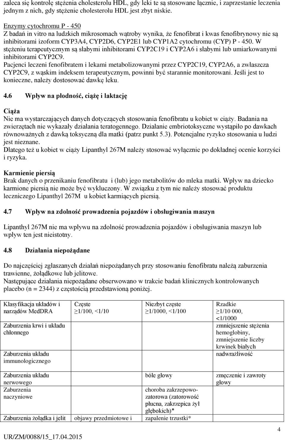 - 450. W stężeniu terapeutycznym są słabymi inhibitorami CYP2C19 i CYP2A6 i słabymi lub umiarkowanymi inhibitorami CYP2C9.