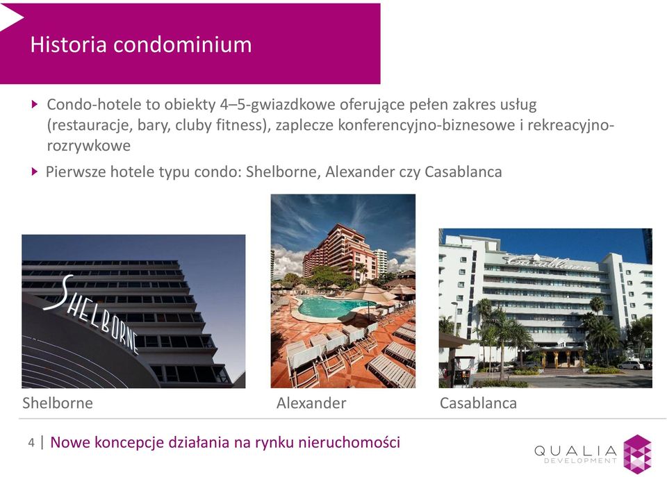 i rekreacyjnorozrywkowe Pierwsze hotele typu condo: Shelborne, Alexander czy