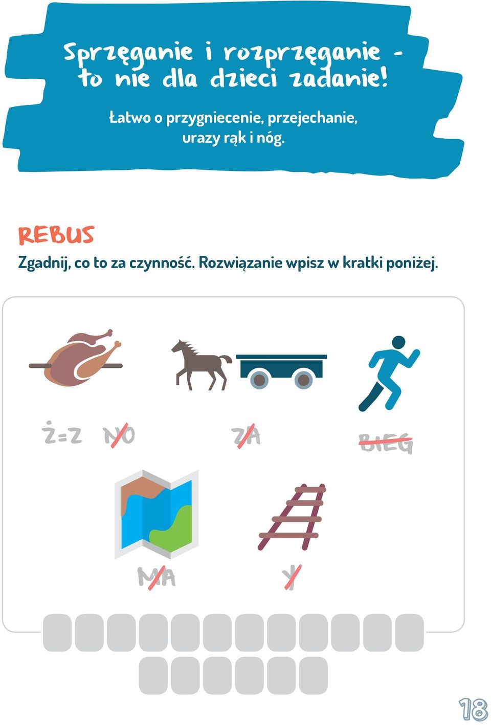 Łatwo o przygniecenie, przejechanie, urazy rąk i