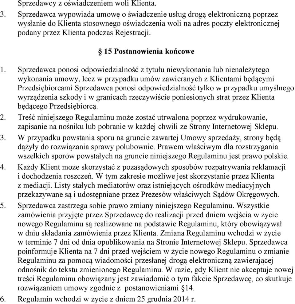 15 Postanowienia końcowe 1.