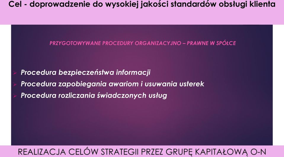 PROCEDURY ORGANIZACYJNO PRAWNE W SPÓŁCE Procedura bezpieczeństwa informacji