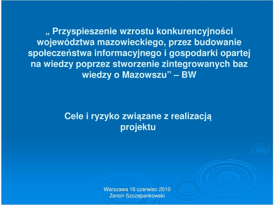 gospodarki opartej na wiedzy poprzez stworzenie