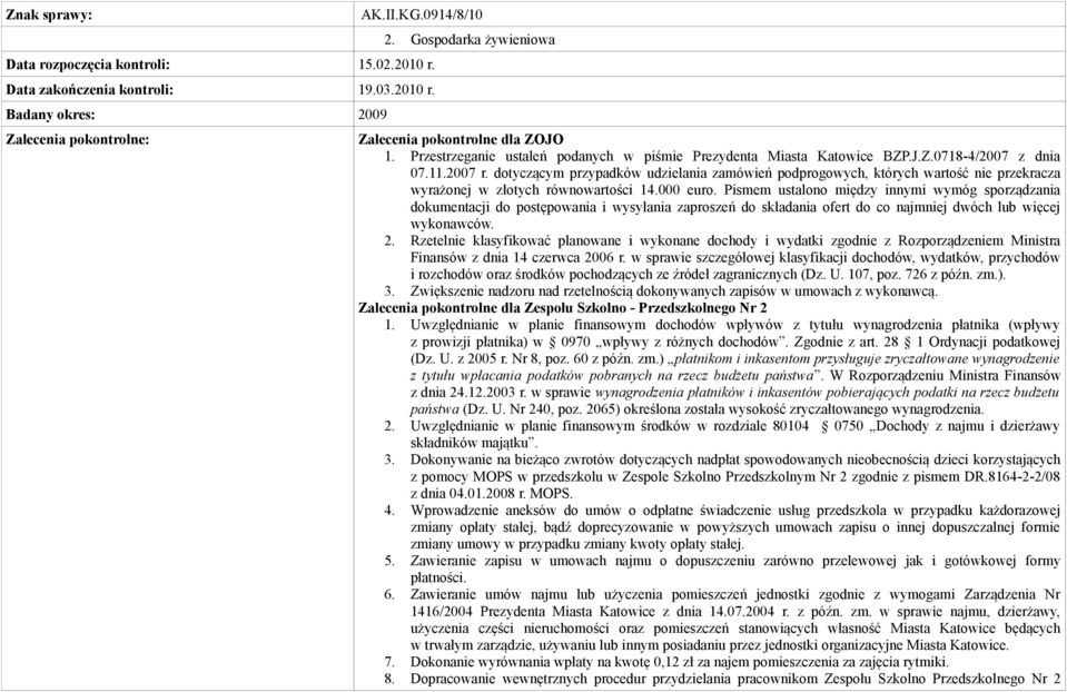 dotyczącym przypadków udzielania zamówień podprogowych, których wartość nie przekracza wyrażonej w złotych równowartości 14.000 euro.