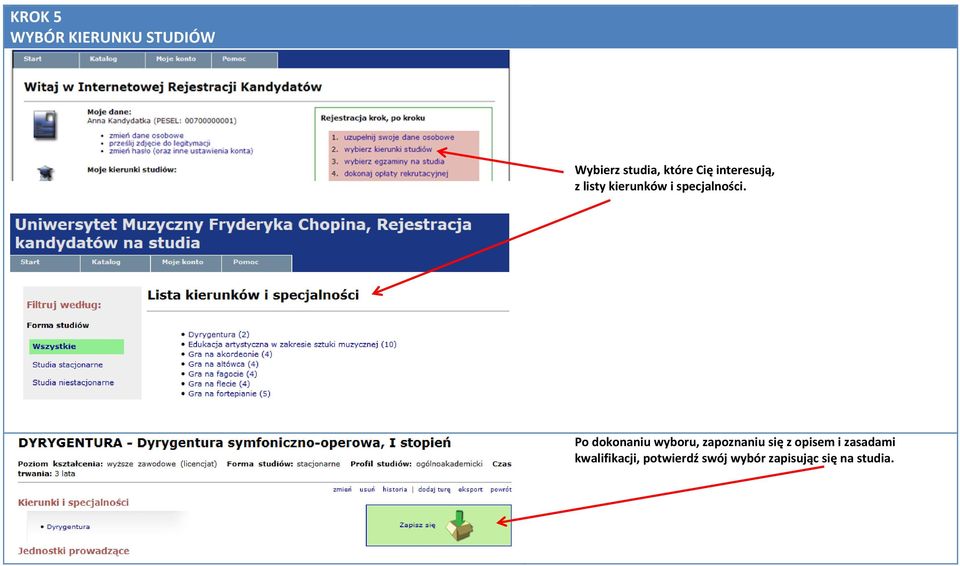 Po dokonaniu wyboru, zapoznaniu się z opisem i