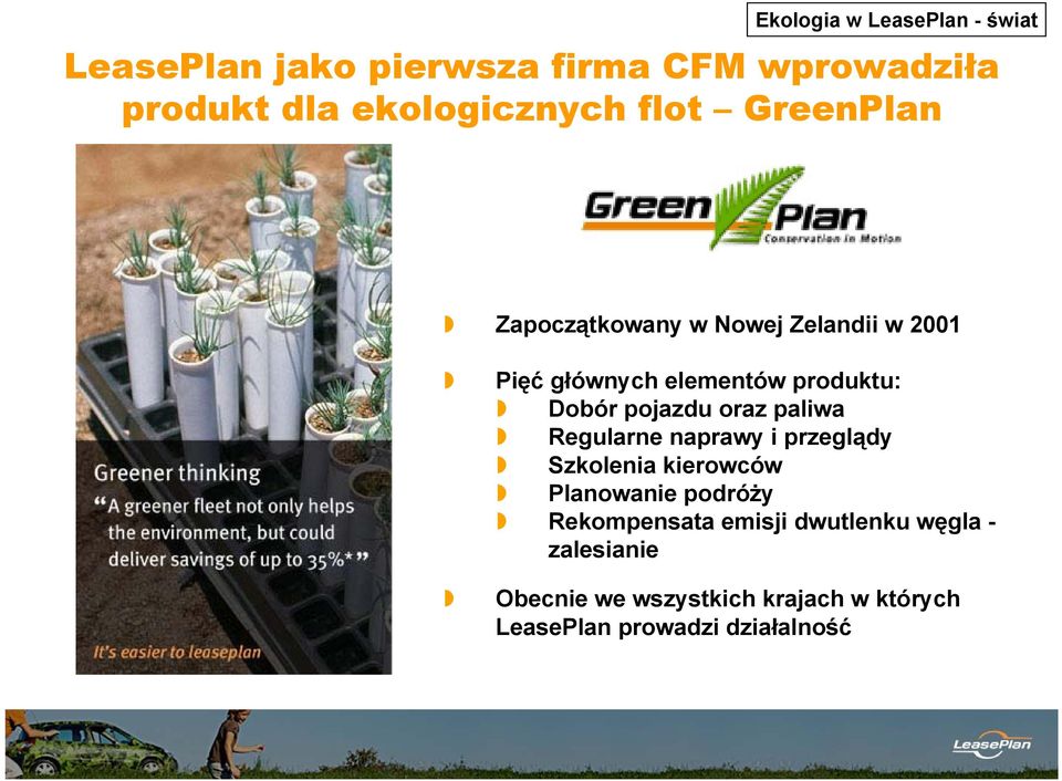 pojazdu oraz paliwa Regularne naprawy i przeglądy Szkolenia kierowców Planowanie podróży